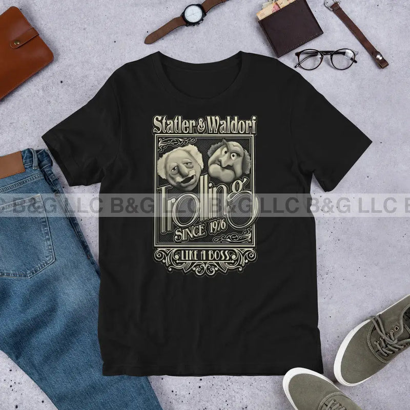 Statler And Waldorf Unisex T-Shirt Black / Xs