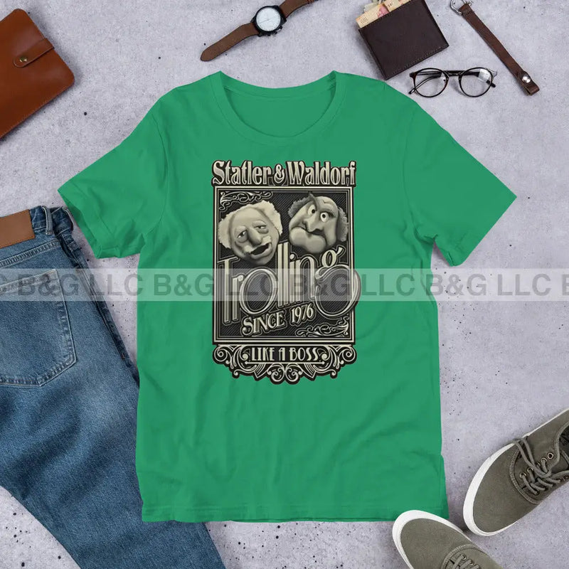 Statler And Waldorf Unisex T-Shirt Kelly / Xs