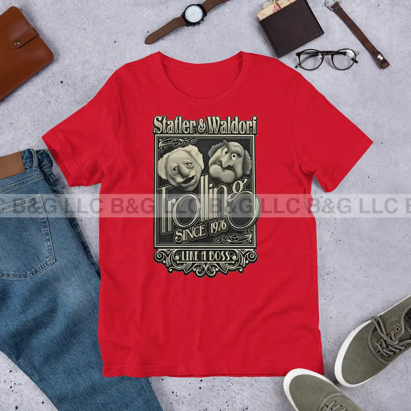 Statler And Waldorf Unisex T-Shirt Red / Xs