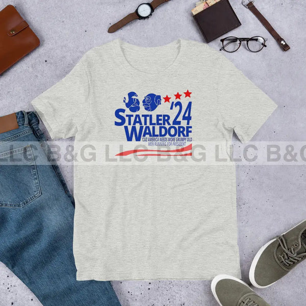 Statler Waldorf 24 Unisex T-Shirt Athletic Heather / Xs T-Shirt