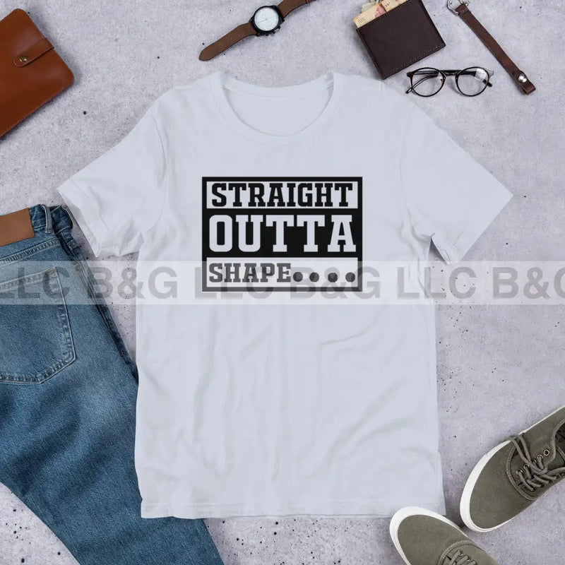 straight outta shape Unisex t-shirt