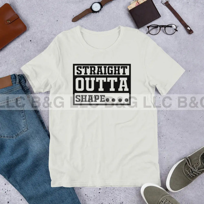 straight outta shape Unisex t-shirt