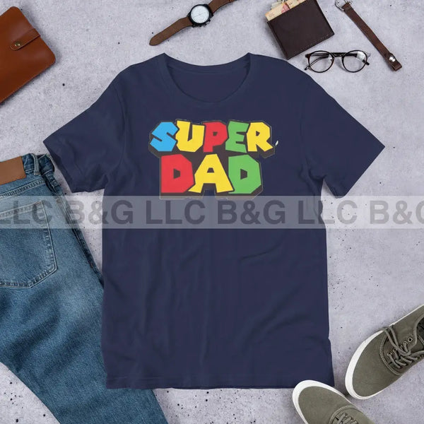 Superdad Unisex T-Shirt Navy / Xs