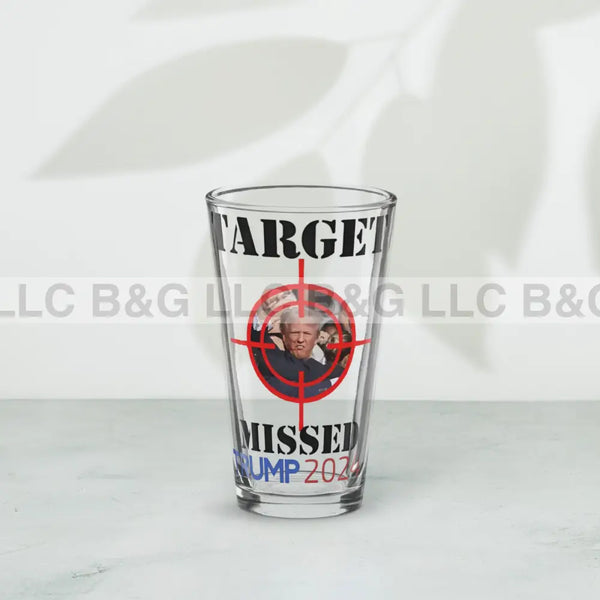 Target Missed Shaker Pint Glass