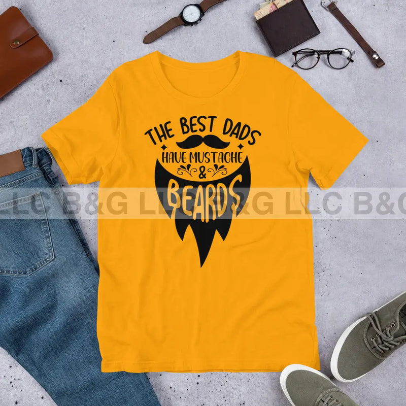 The Best Dad's Have Beards Unisex t-shirt