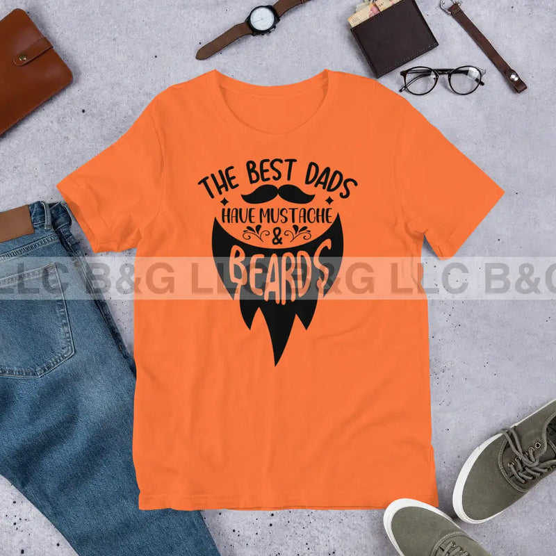 The Best Dad's Have Beards Unisex t-shirt