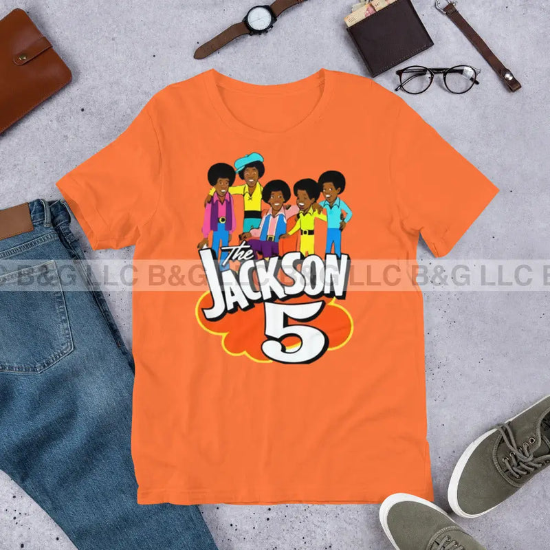 The Jackson 5 Unisex T-Shirt Orange / Xs T-Shirt