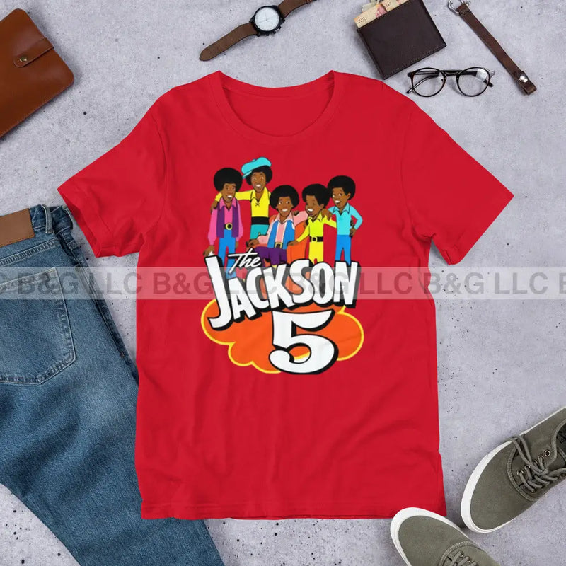 The Jackson 5 Unisex T-Shirt Red / Xs T-Shirt