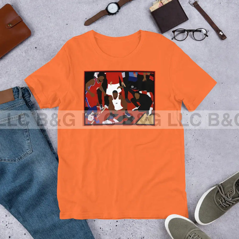 The Kawhi Shot Unisex T-Shirt Orange / Xs