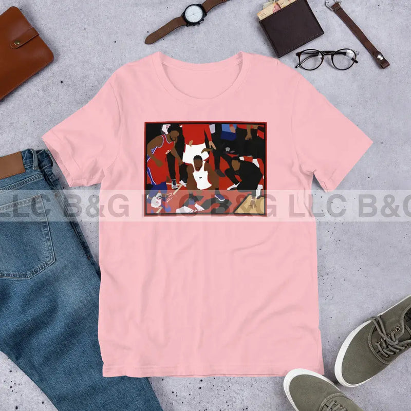 The Kawhi Shot Unisex T-Shirt Pink / S