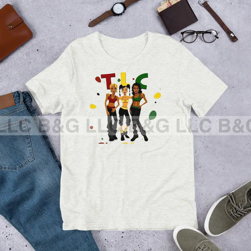 Tlc Cartoon Unisex T-Shirt Ash / S