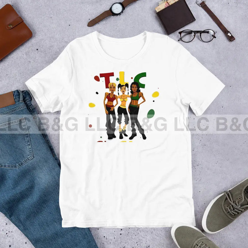 Tlc Cartoon Unisex T-Shirt White / Xs