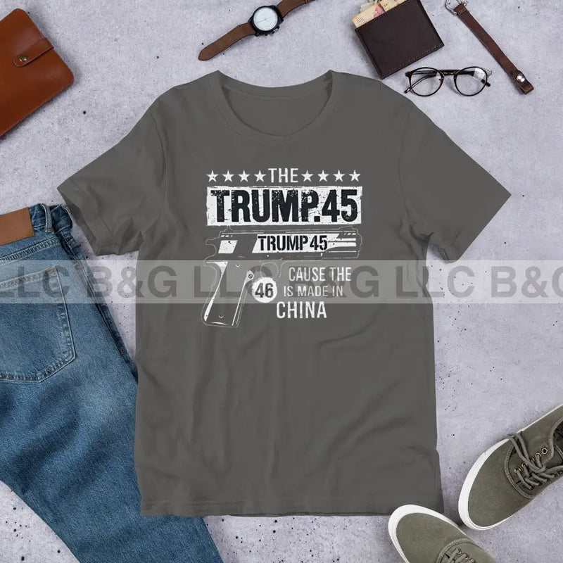 Trump 45 Unisex T-Shirt Asphalt / S