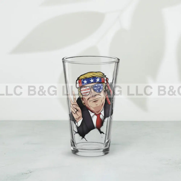 Trump Peace Shaker Pint Glass