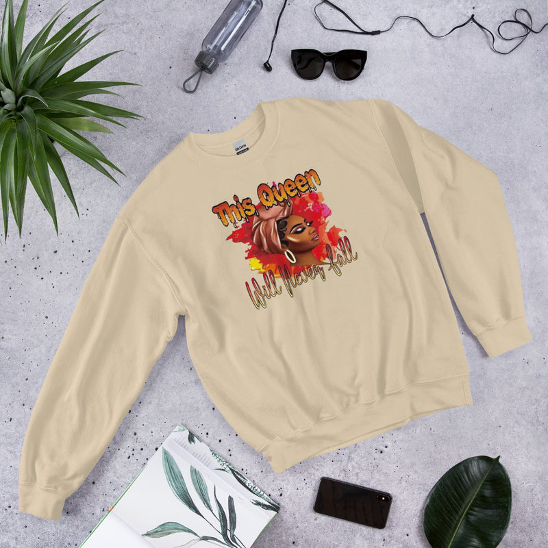 This Queen Will Never Fall Unisex Sweatshirt
