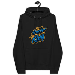 Mind of a Hustler Heart of a King Unisex eco raglan hoodie