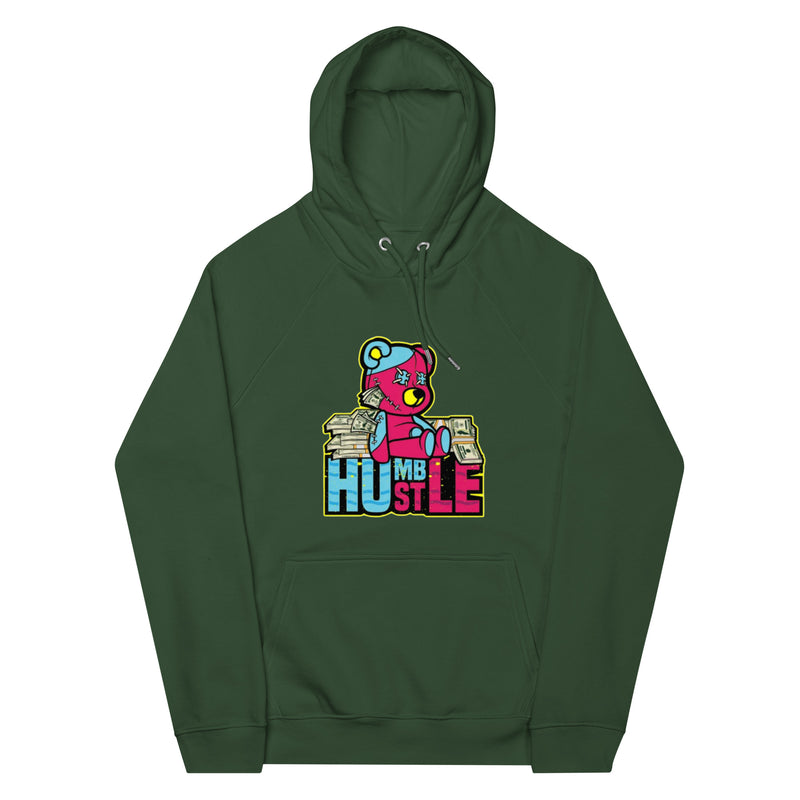 Humble Hustle Unisex eco raglan hoodie