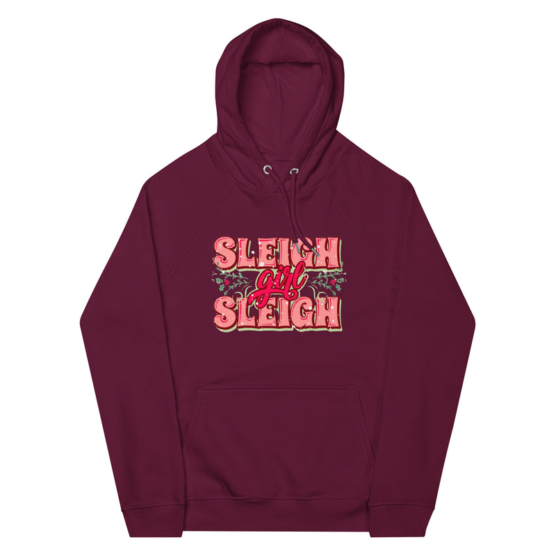 Sleigh Girl Sleigh Unisex eco raglan hoodie