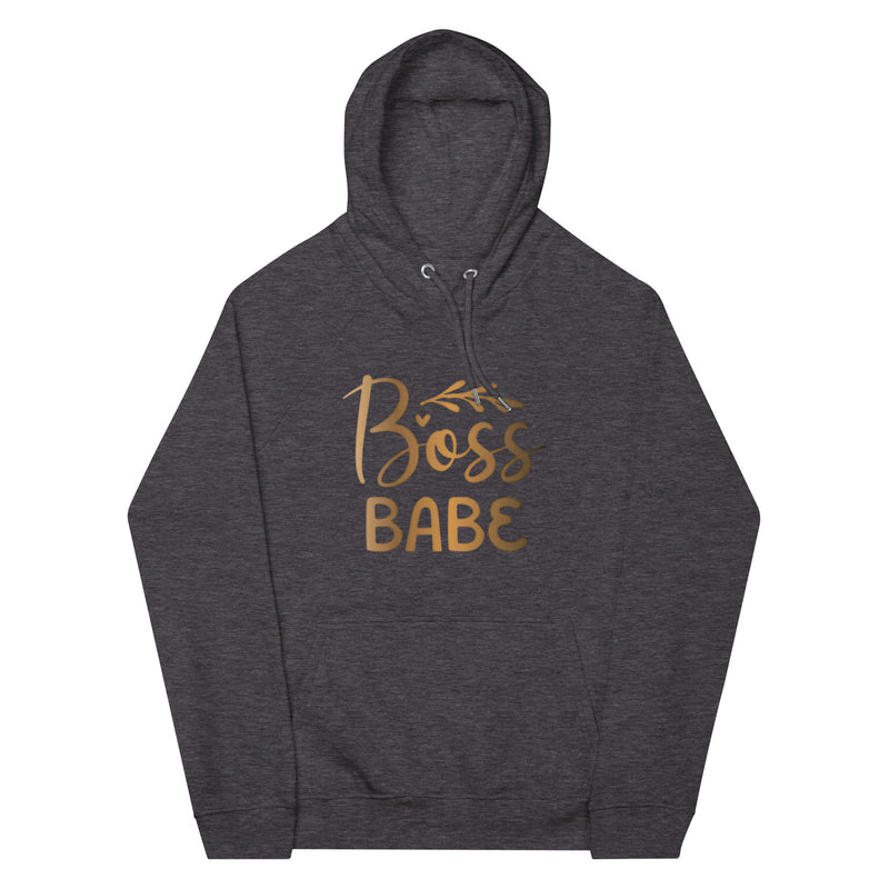 Boss Babe Unisex eco raglan hoodie