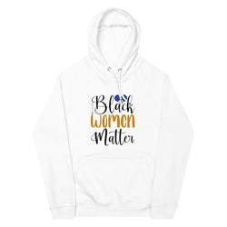 Black Women Matter Unisex eco raglan hoodie