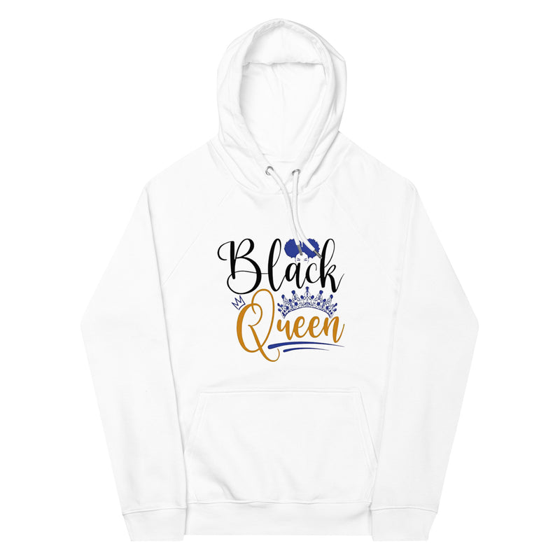 Black Queen Unisex eco raglan hoodie
