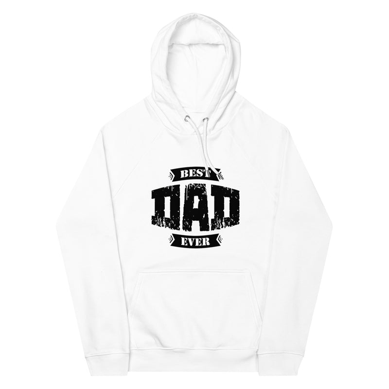 Best Dad Ever Unisex eco raglan hoodie