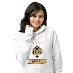 Sin City queen Unisex eco raglan hoodie