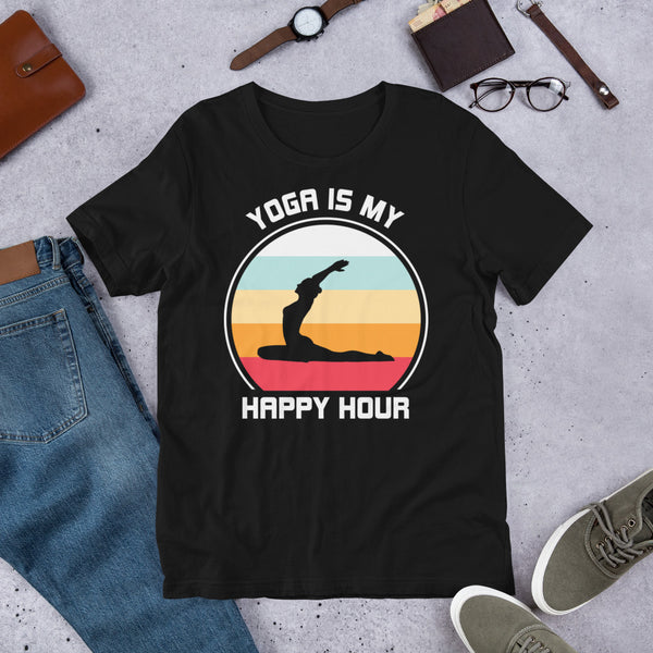 Yoga is my Happy Hour Unisex t-shirt