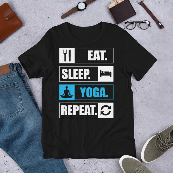 Eat Sleep Yoga Repeat Unisex t-shirt