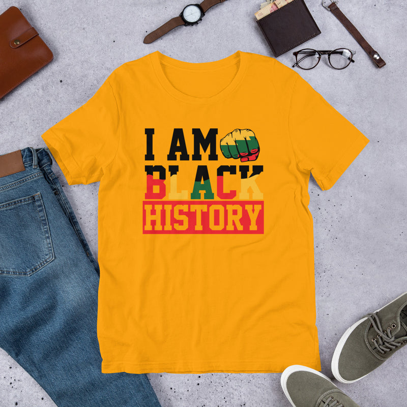 I am black history Unisex t-shirt