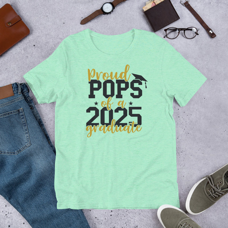 Proud Pops of a 2025 Graduate Unisex t-shirt