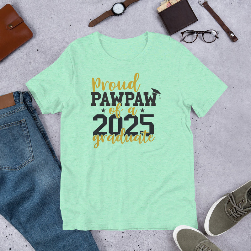 Proud Pawpaw of a 2025 Graduate Unisex t-shirt