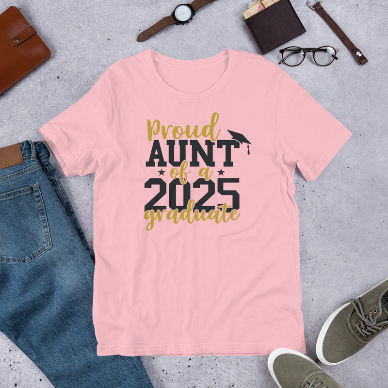 Proud Aunt of a 2025 Grad Unisex t-shirt