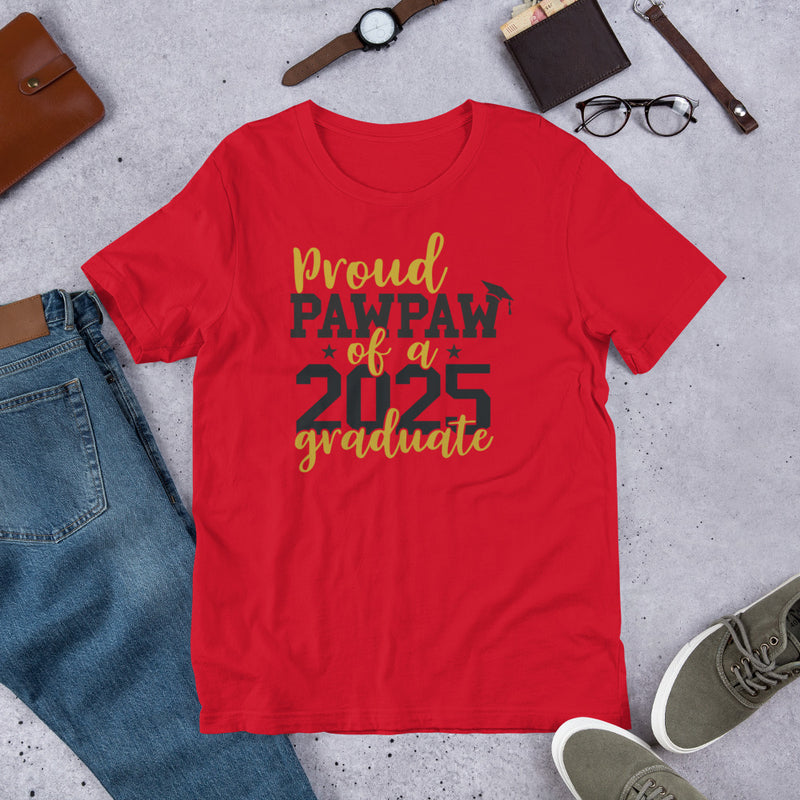 Proud Pawpaw of a 2025 Graduate Unisex t-shirt