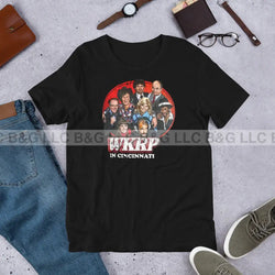 Wkrp In Cincinati Unisex T-Shirt Black / Xs