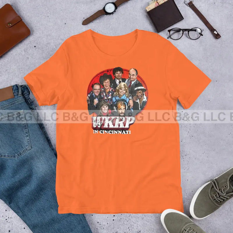 Wkrp In Cincinati Unisex T-Shirt Orange / Xs