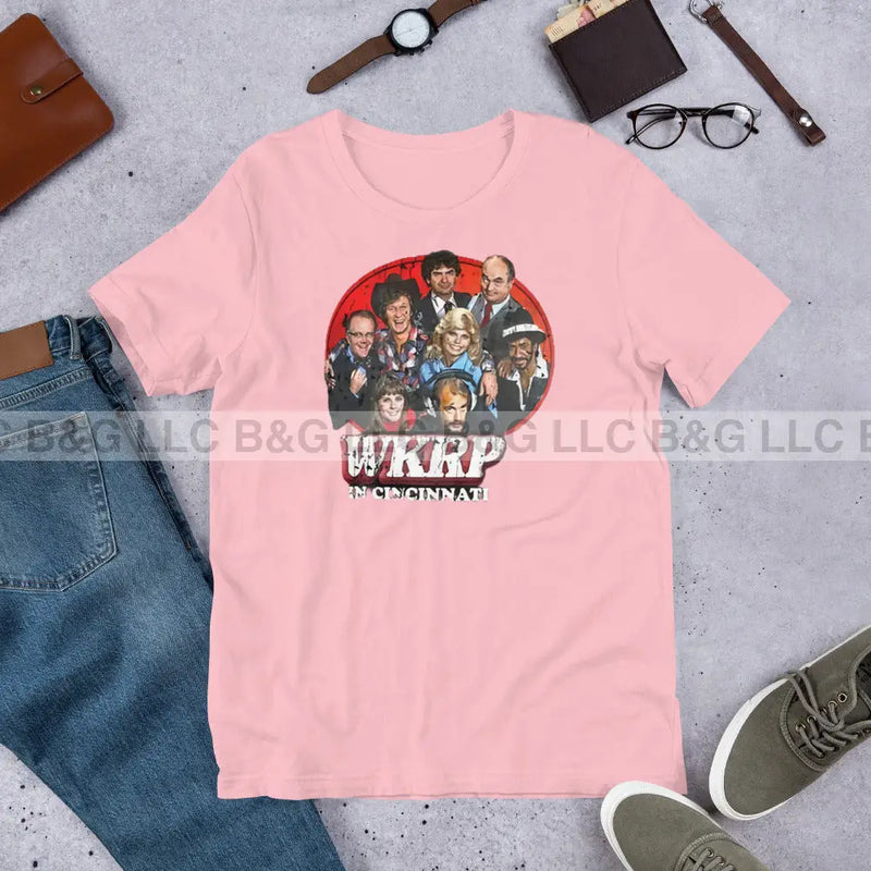 Wkrp In Cincinati Unisex T-Shirt Pink / S