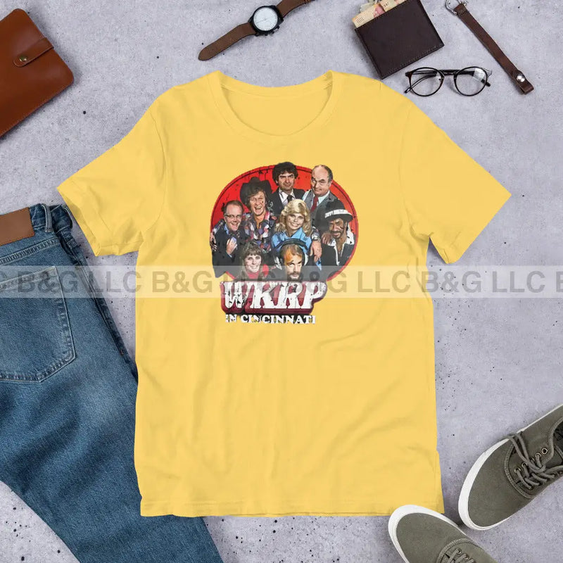 Wkrp In Cincinati Unisex T-Shirt Yellow / S