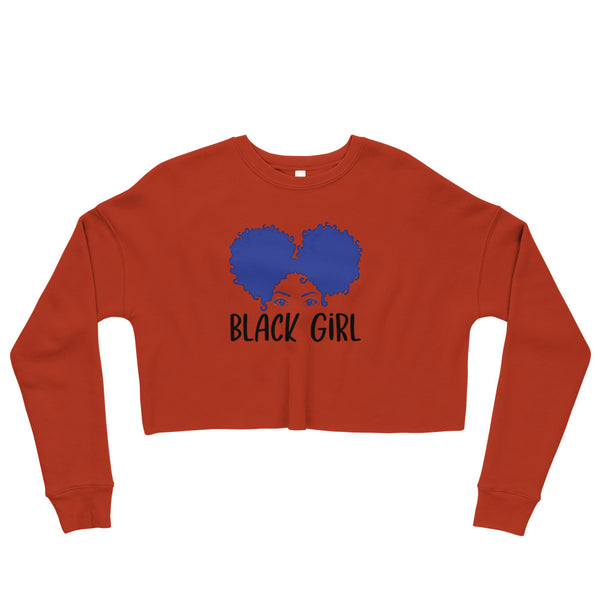 Black Girl Crop Sweatshirt