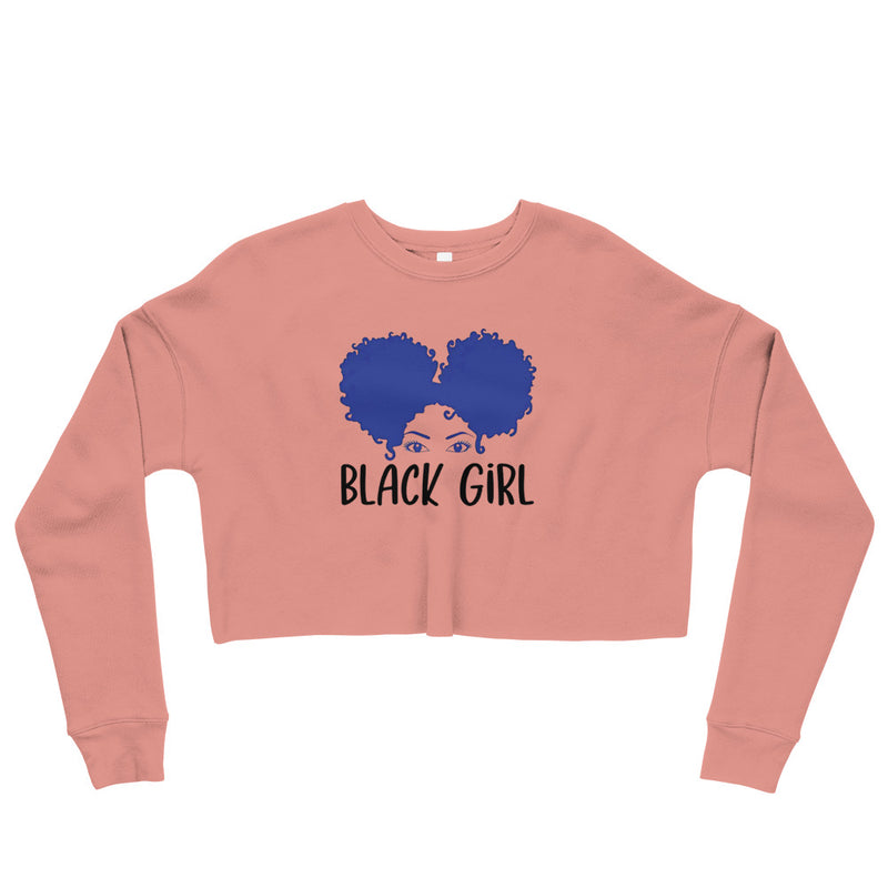 Black Girl Crop Sweatshirt