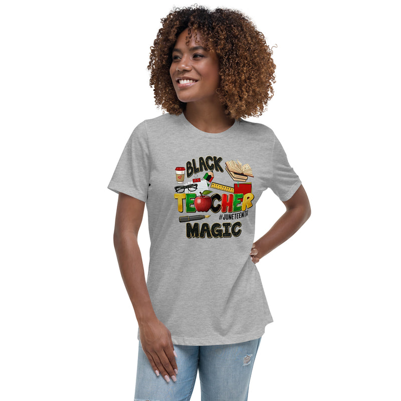 Black Teacher Magic Women's Relaxed T-Shirt
