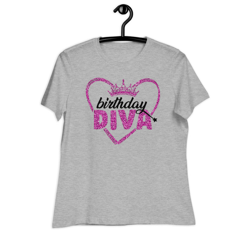 Birthday Diva Pink Women's Relaxed T-Shirt