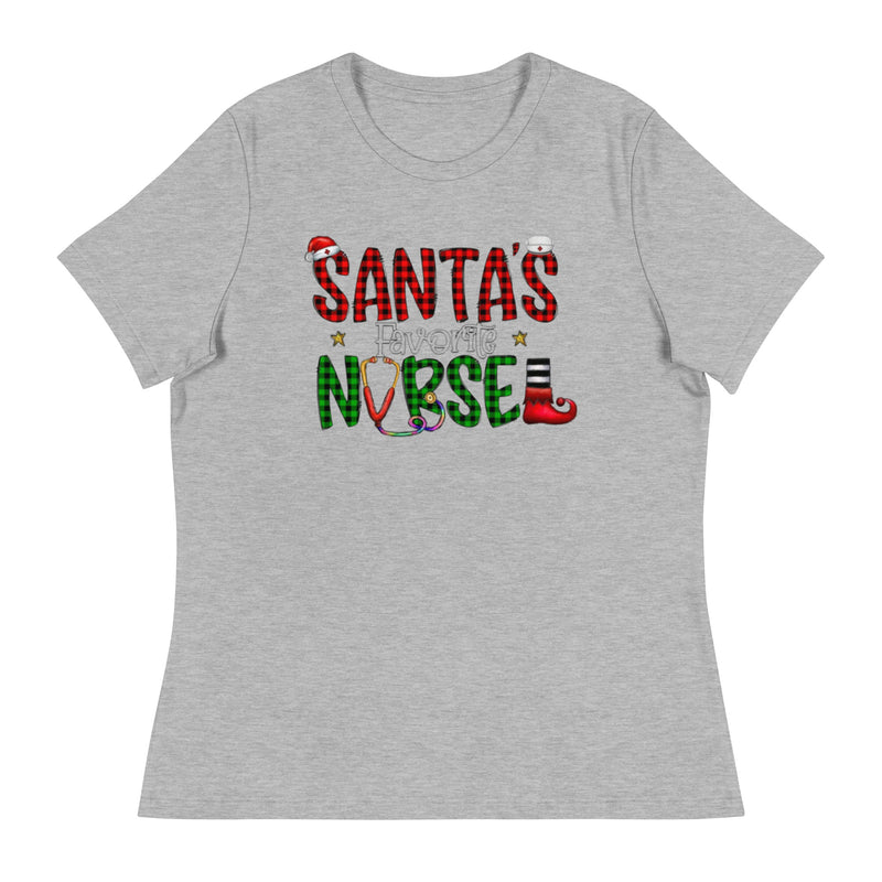 Santa's Favorite Nurse Women's Relaxed T-Shirt
