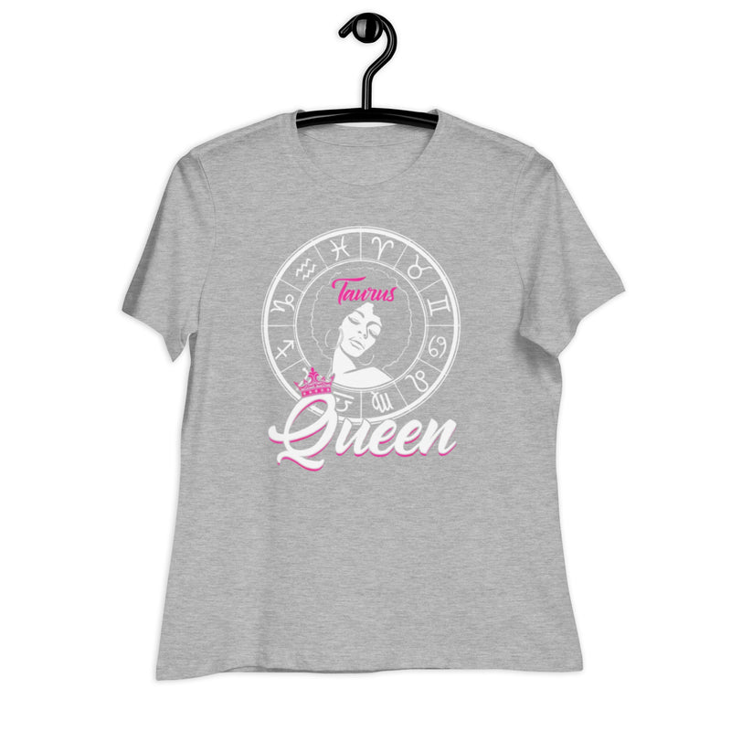 Taurus Queen White Women's Relaxed T-Shirt