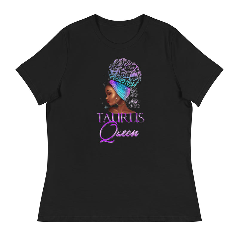 Taurus Queen Purple Women's Relaxed T-Shirt