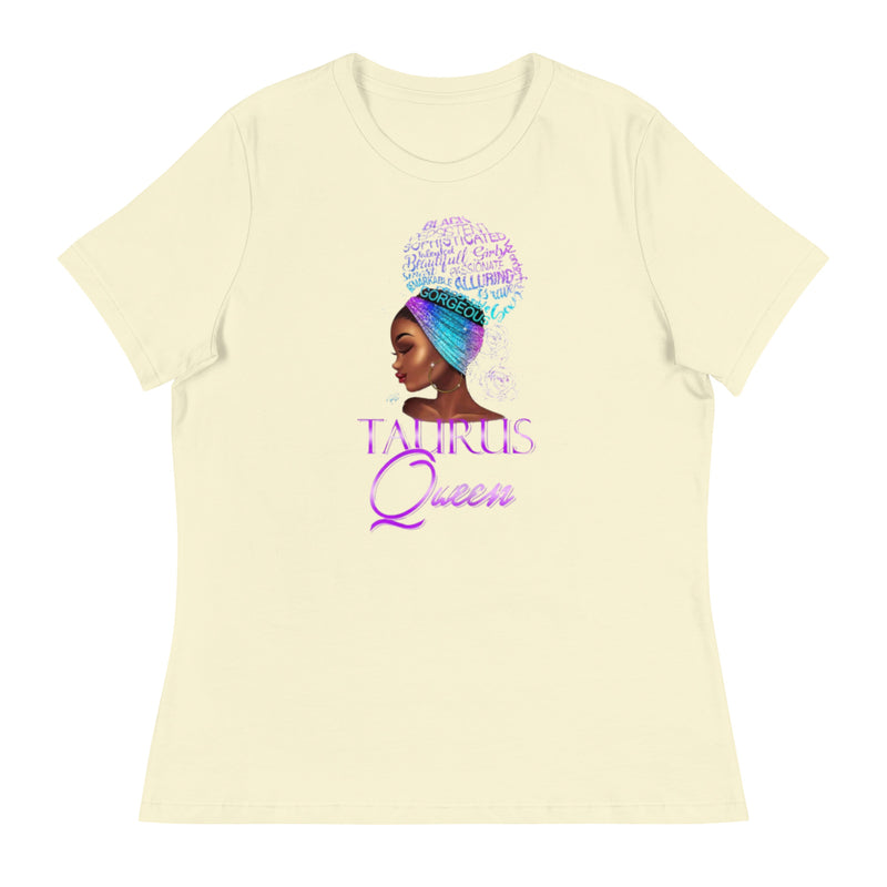 Taurus Queen Purple Women's Relaxed T-Shirt