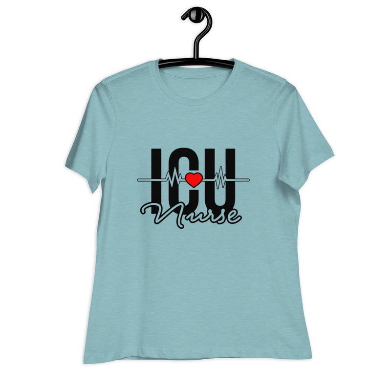 Heart ICU Nurse Women's Relaxed T-Shirt