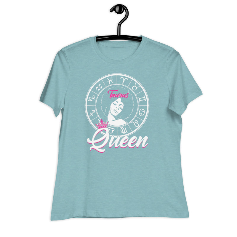 Taurus Queen White Women's Relaxed T-Shirt