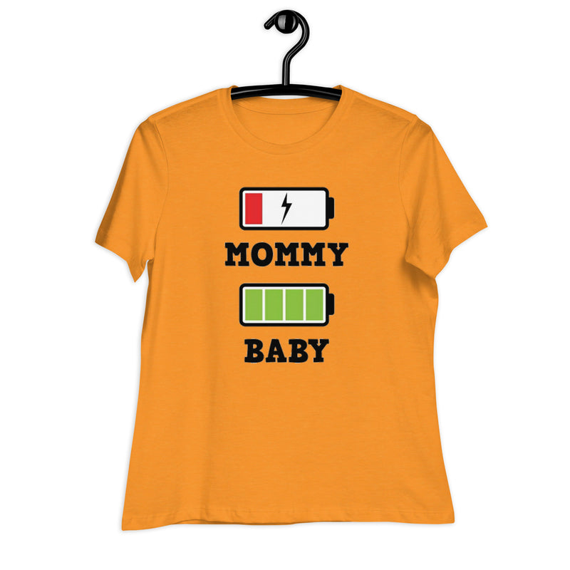 Mommy Baby Batteries Women's Relaxed T-Shirt