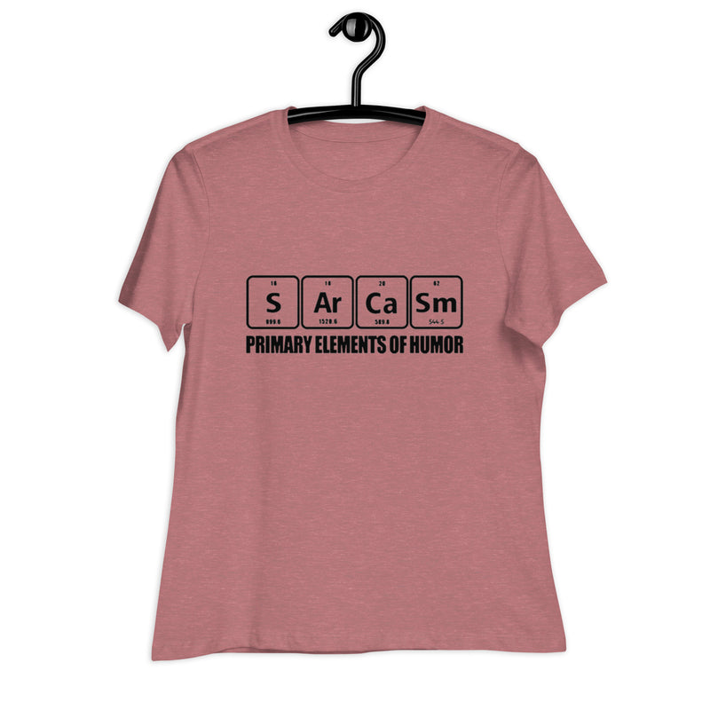 Sarcasm Primary Elements Women's Relaxed T-Shirt
